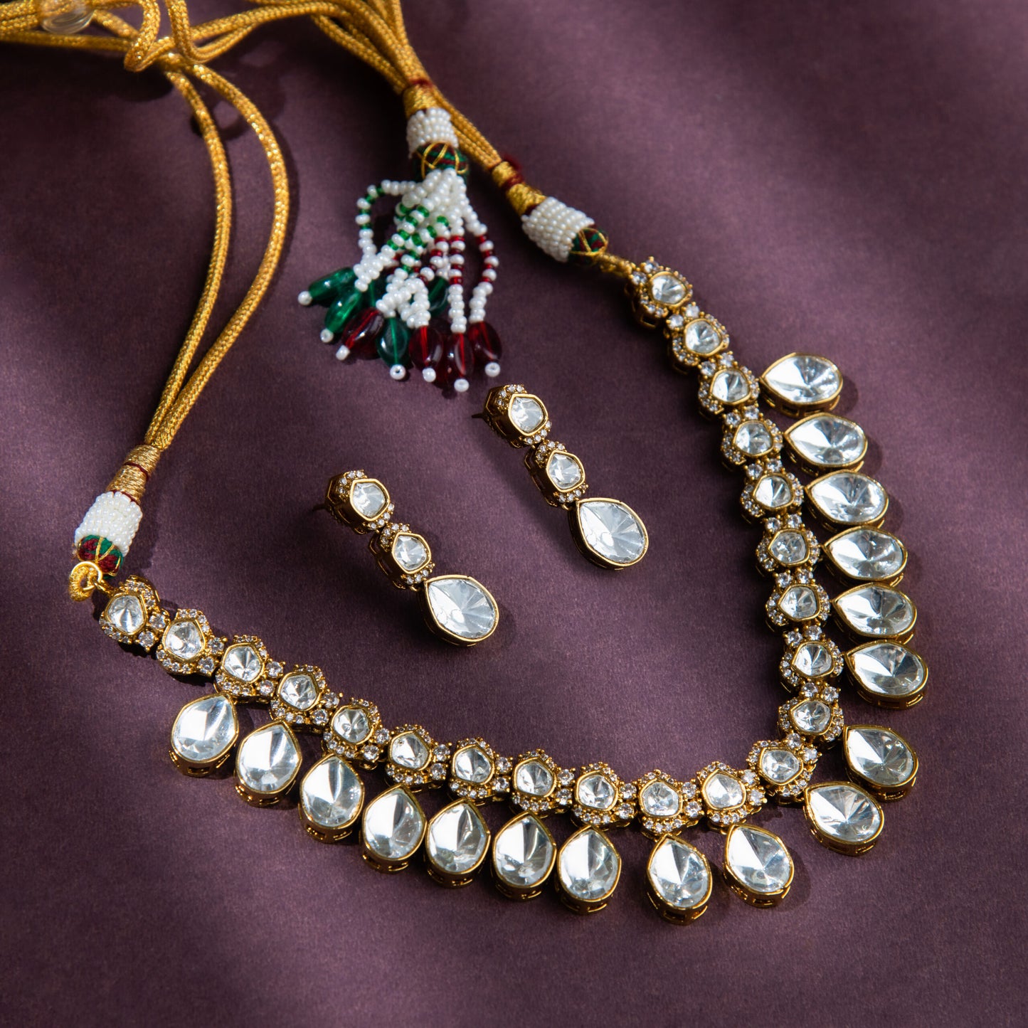 Regal Teardrop Necklace Set - N-24-N-O-1FKHY-VJ