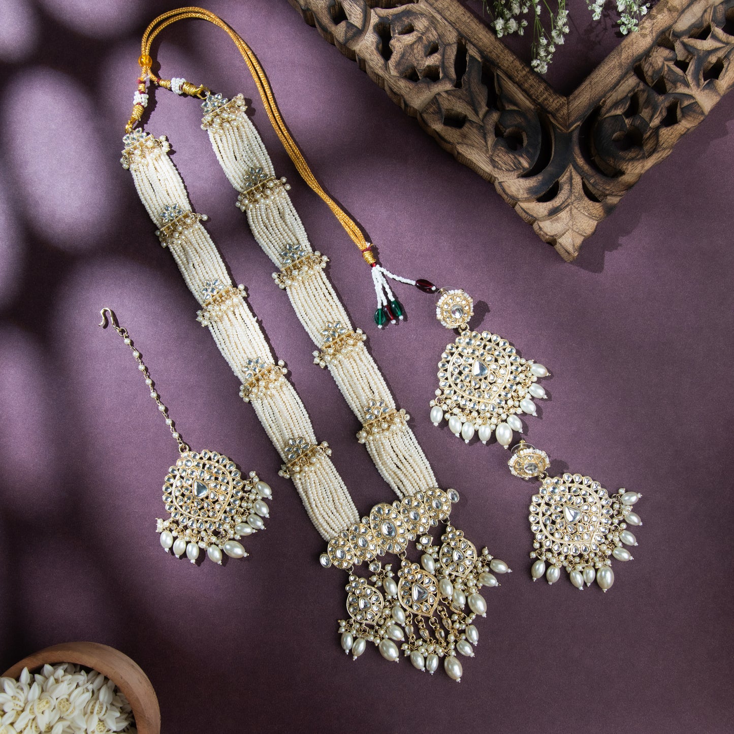 Pearl Kundan Jadau Set -