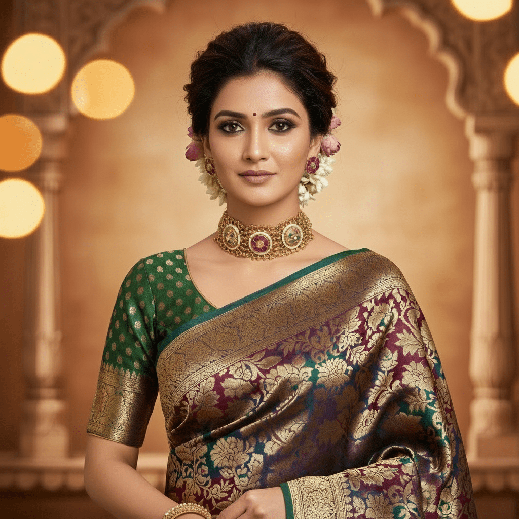 Jaal Rajwada Ruby Choker Set - N-24-N-O-1DDSY-VJ