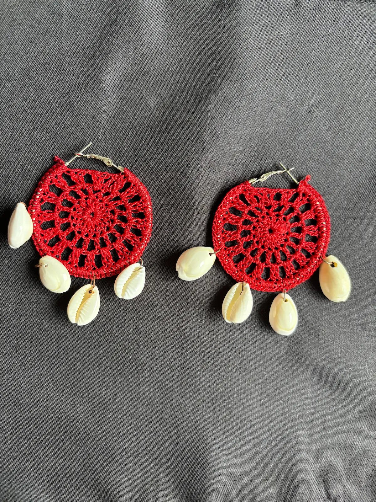 Frozen Flirt Beaded Earrings -