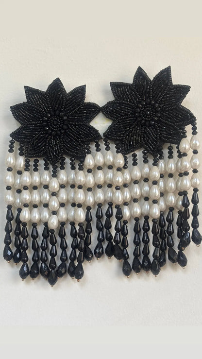 Fringe & Flora Beaded Earrings - 