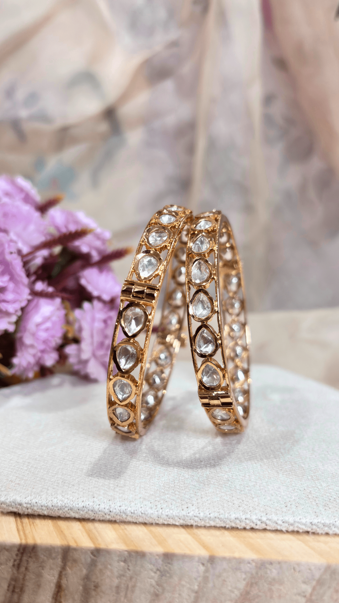 Noor Sitara Moissanite Bangles - N-24-B-K-1NNYY-BJ