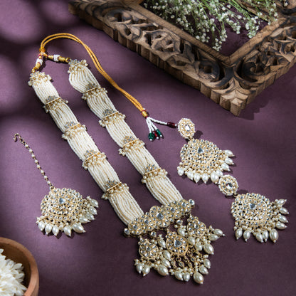 Pearl Kundan Jadau Set - 