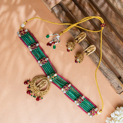 Ram Temple Necklace Set - N-24-N-O-1NBSY-VJ