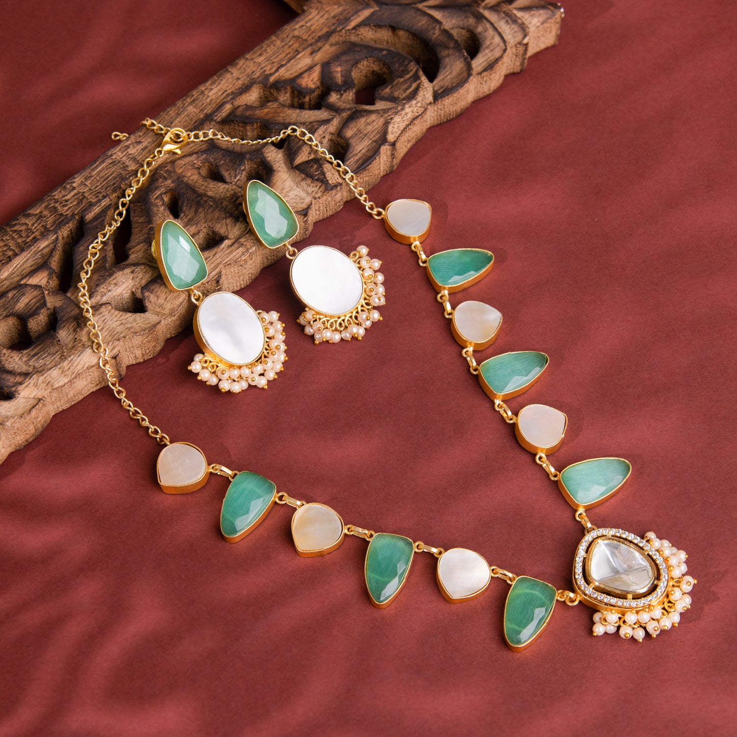 Green Aura Natural Stone Set - 