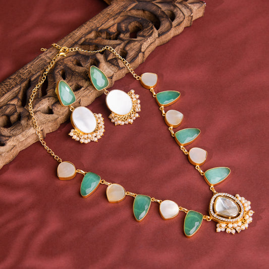 Green Aura Natural Stone Set - 