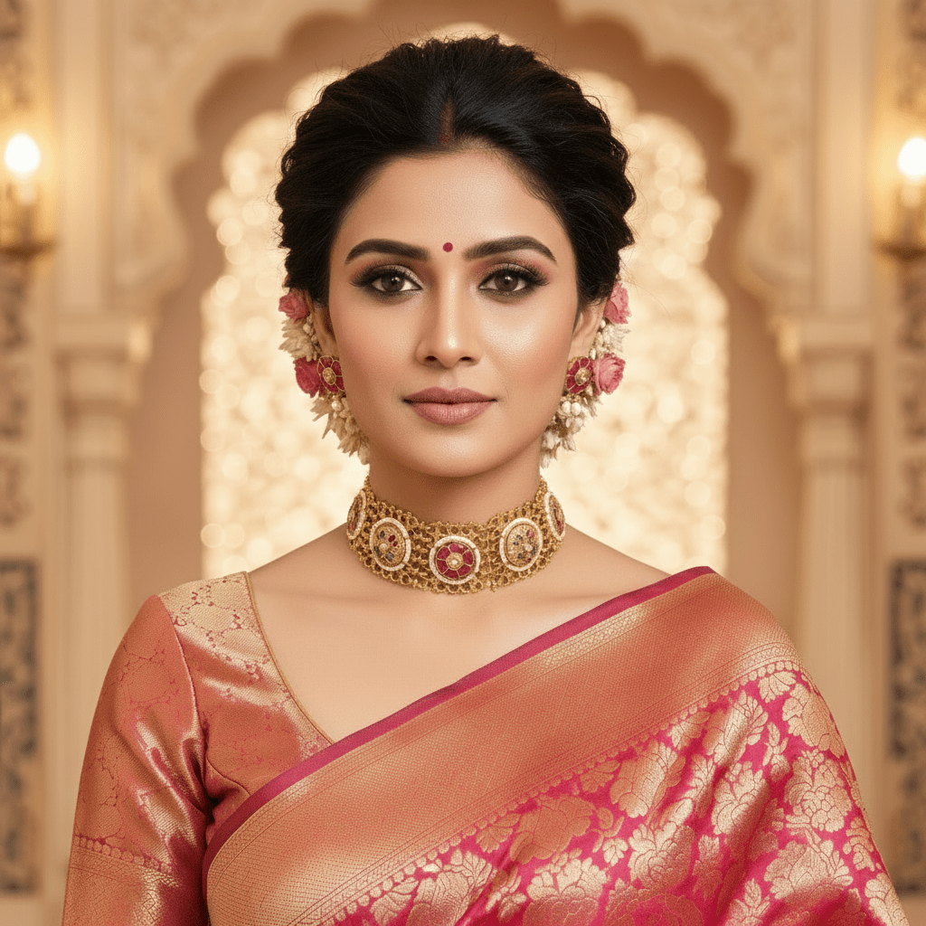 Jaal Rajwada Ruby Choker Set - N-24-N-O-1DDSY-VJ