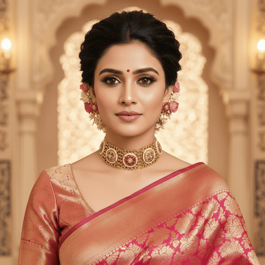 Jaal Rajwada Ruby Choker Set - N-24-N-O-1DDSY-VJ