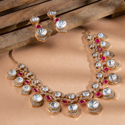 Ruby Radiance Necklace Set - N-24-N-O-1QYSY-VJ