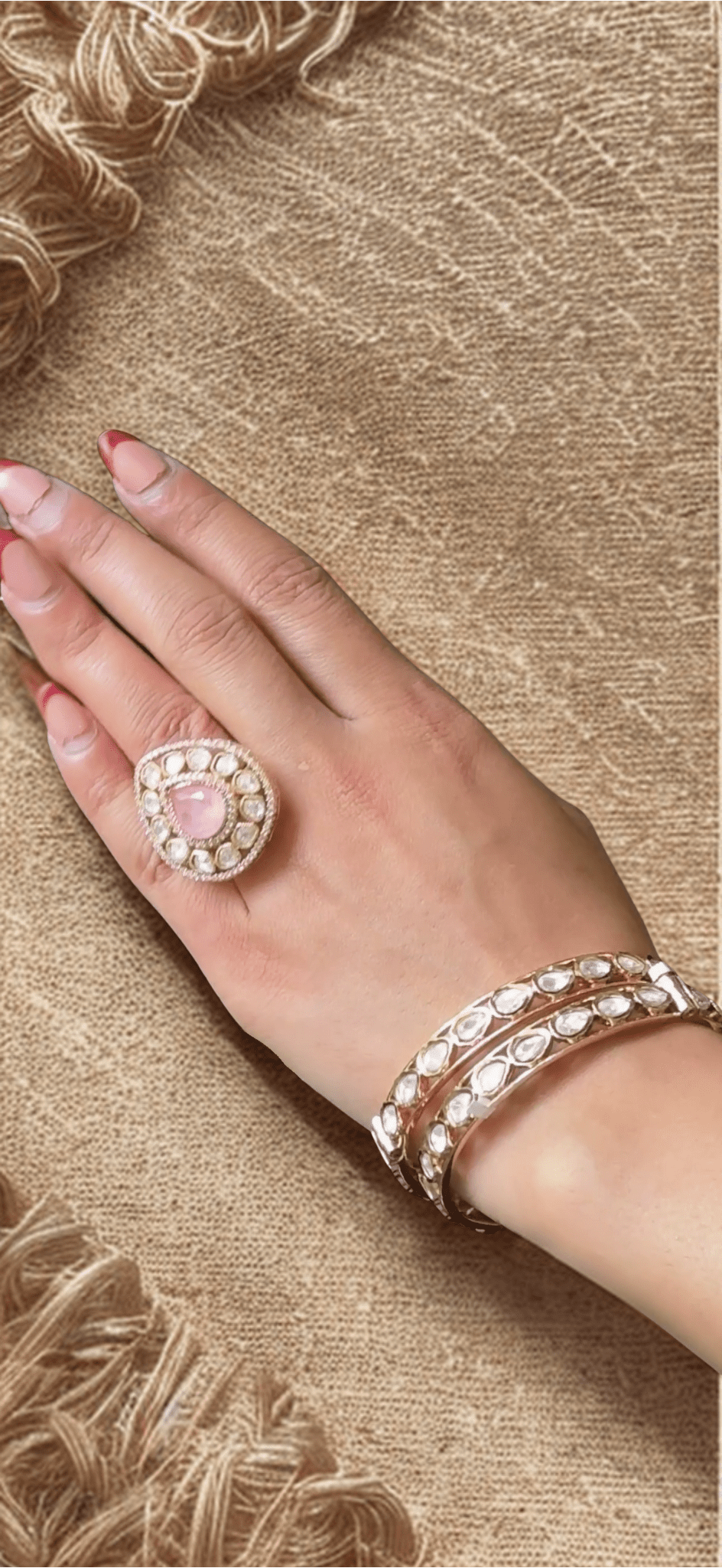 Noor Sitara Moissanite Bangles - N-24-B-K-1NNYY-BJ