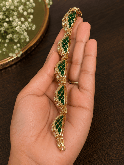 Vanya Emerald Moissanite Bracelet - B7-BJ