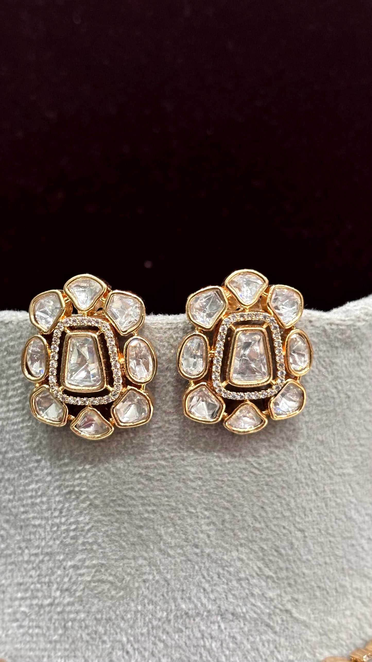 Myra Moissanite Double Layered Necklace Set