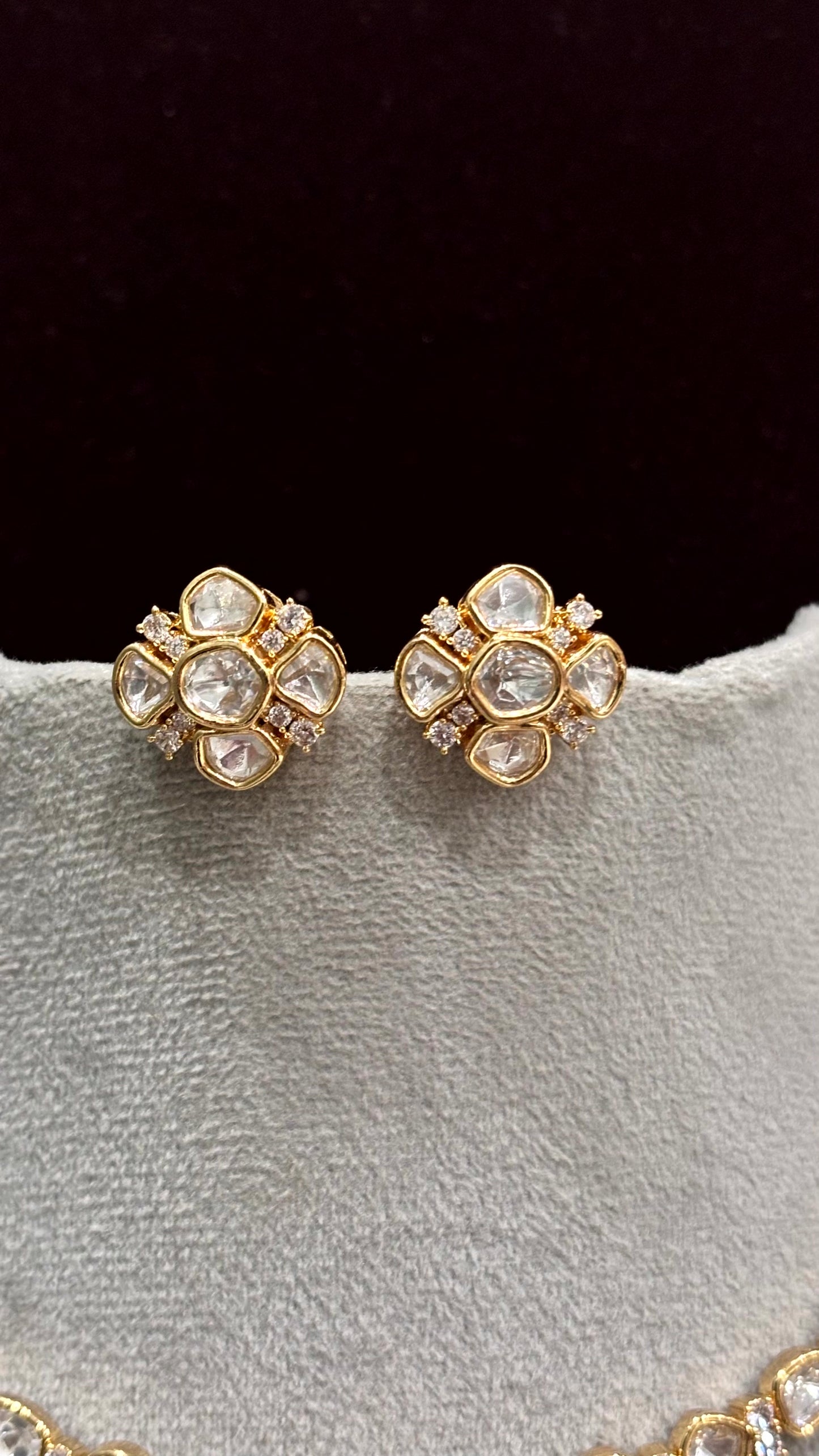 Myra Moissanite Single Layer Necklace Set