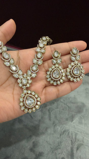 Aarika Statement Moissanite Necklace Set