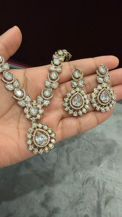 Aarika Statement Moissanite Necklace Set