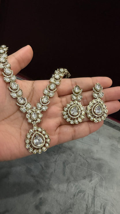 Aarika Statement Moissanite Necklace Set