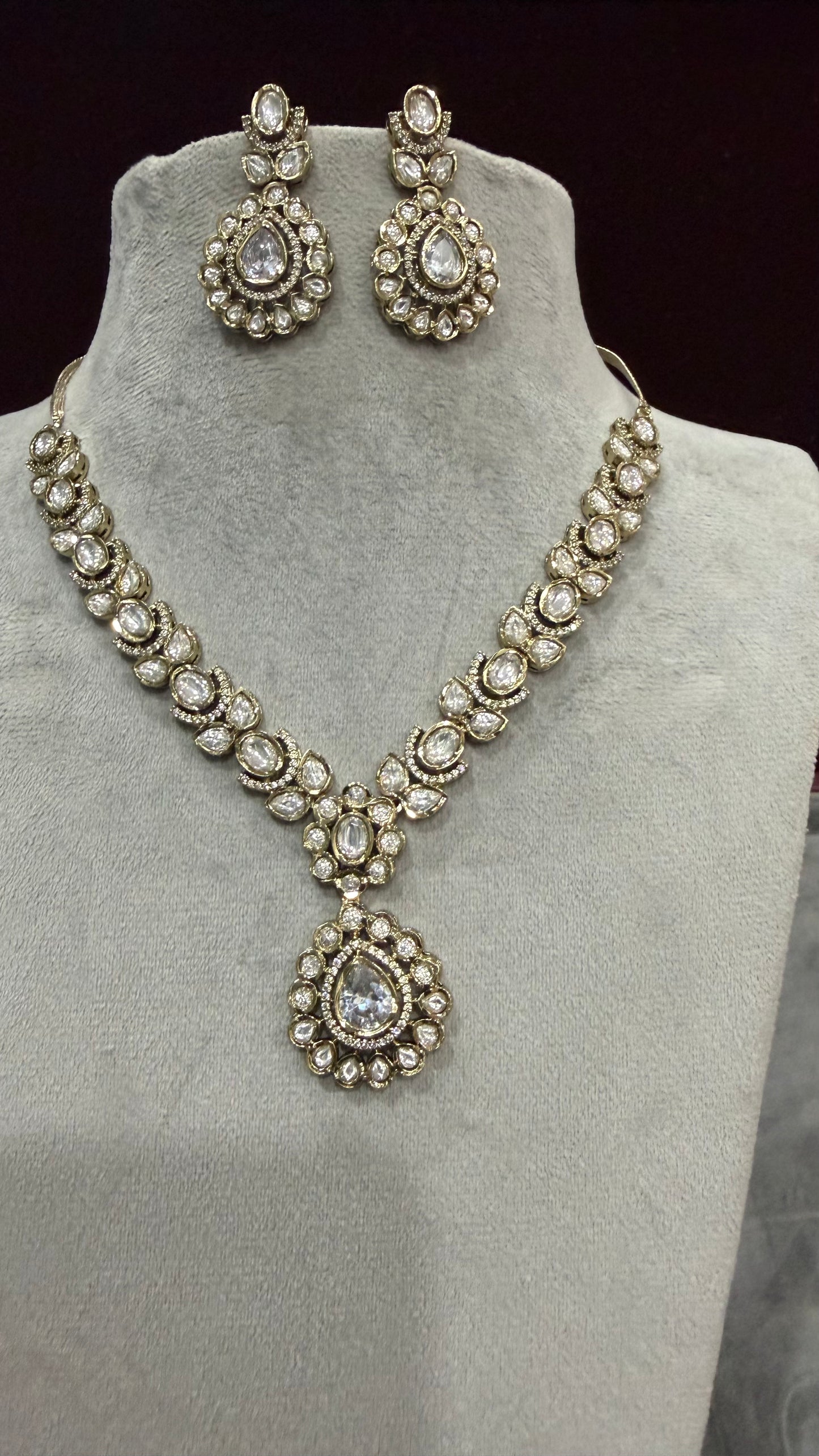 Aarika Statement Moissanite Necklace Set