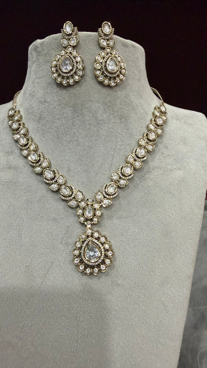 Aarika Statement Moissanite Necklace Set