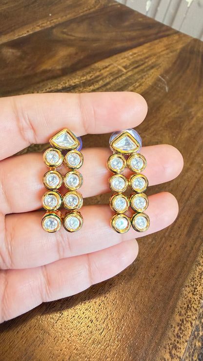 Kavya Double Layer Kundan Necklace Set