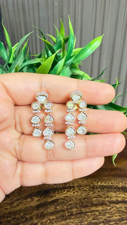 Aarna Classic Moissanite Necklace Set