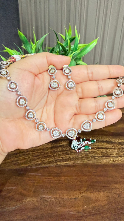 Kiara Classic Moissanite Necklace Set