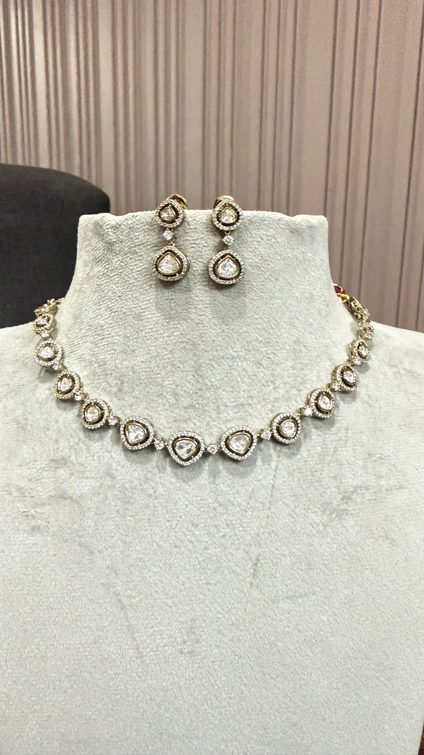 Kiara Classic Moissanite Necklace Set