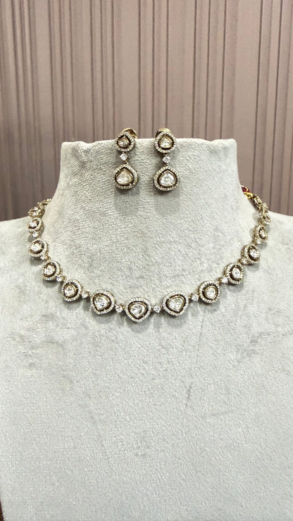 Kiara Classic Moissanite Necklace Set