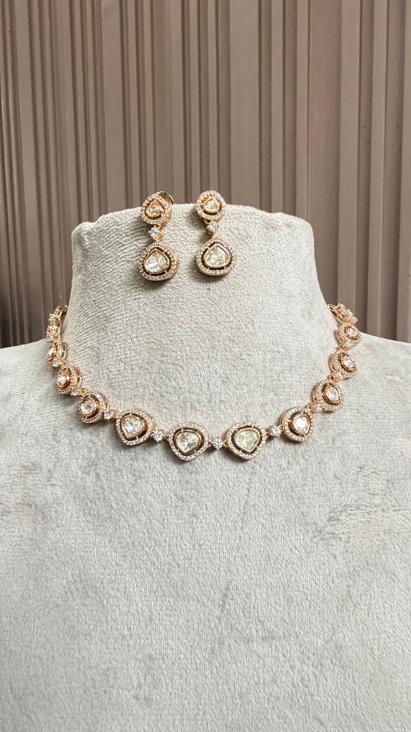 Kiara Classic Moissanite Necklace Set