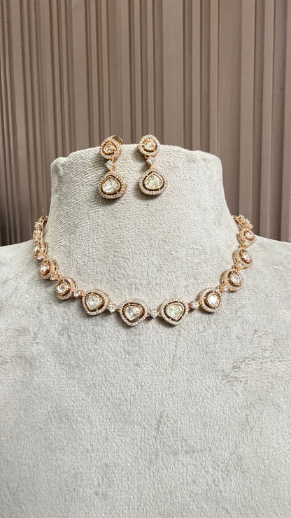 Kiara Classic Moissanite Necklace Set