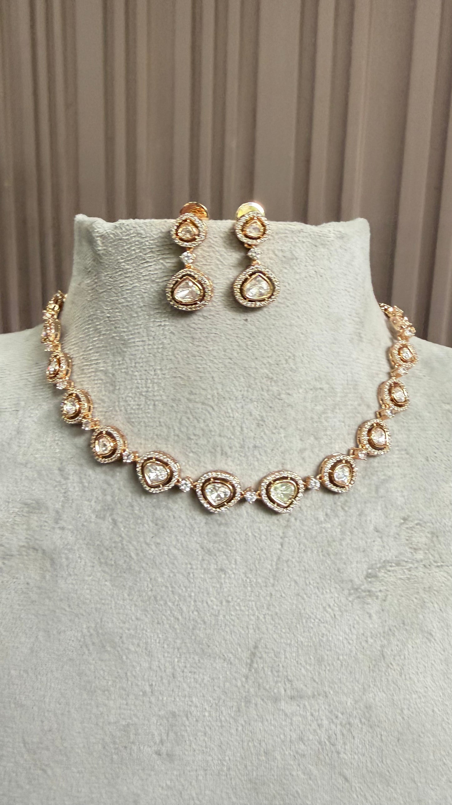 Kiara Classic Moissanite Necklace Set