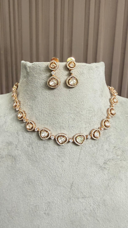 Kiara Classic Moissanite Necklace Set