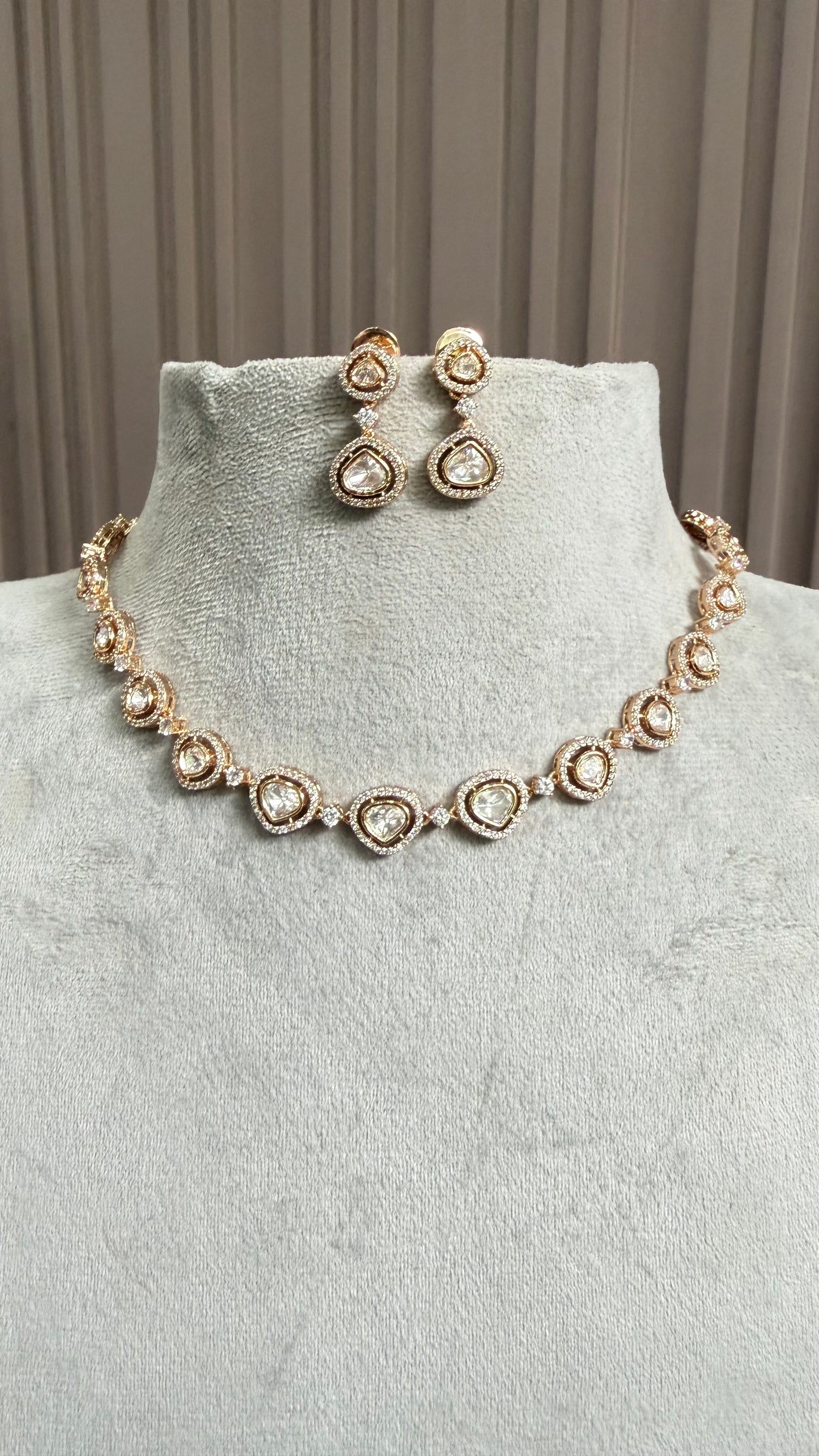 Kiara Classic Moissanite Necklace Set