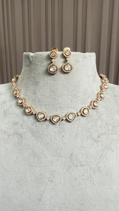 Kiara Classic Moissanite Necklace Set