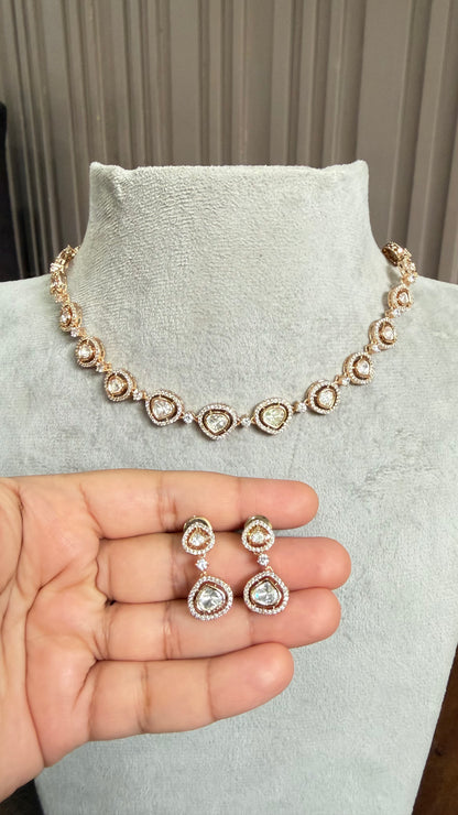 Kiara Classic Moissanite Necklace Set