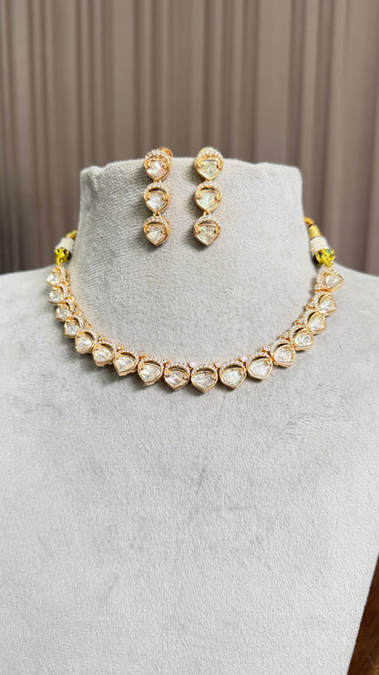 Avira Moissanite Necklace Set