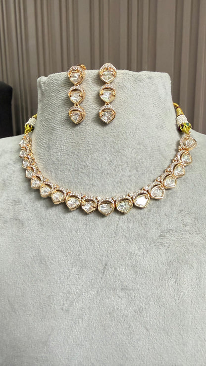Avira Moissanite Necklace Set