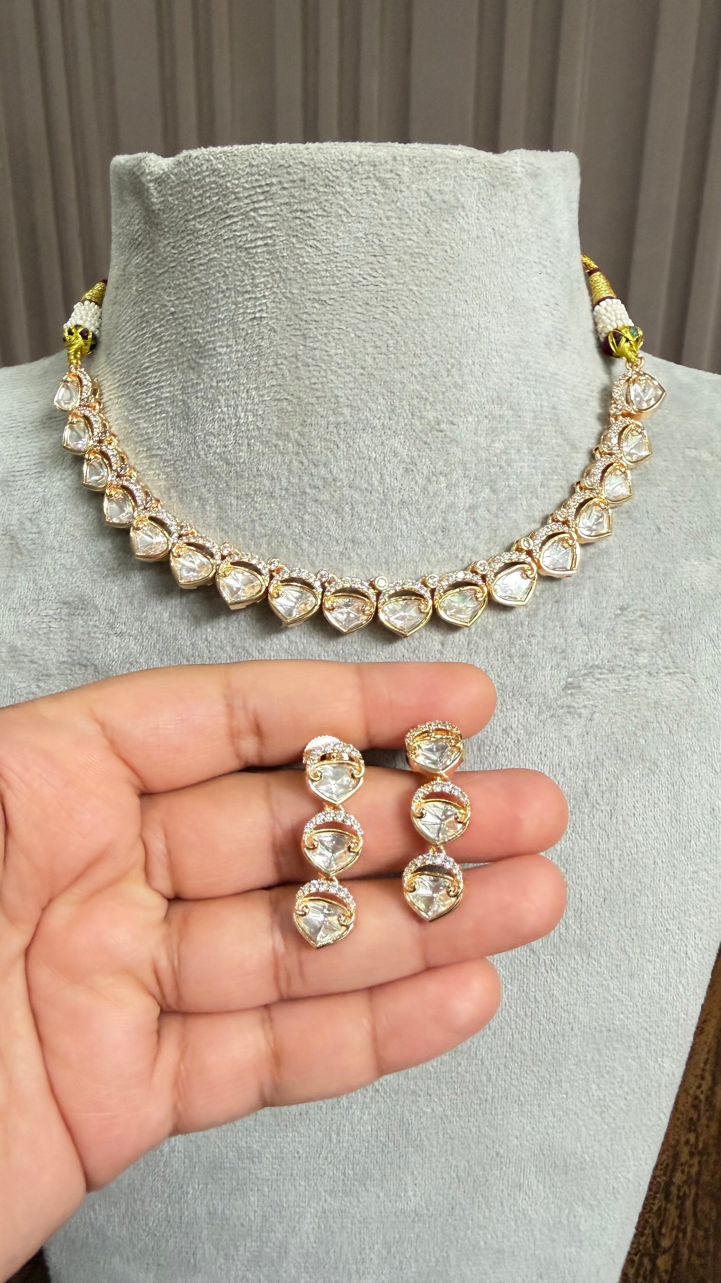 Avira Moissanite Necklace Set
