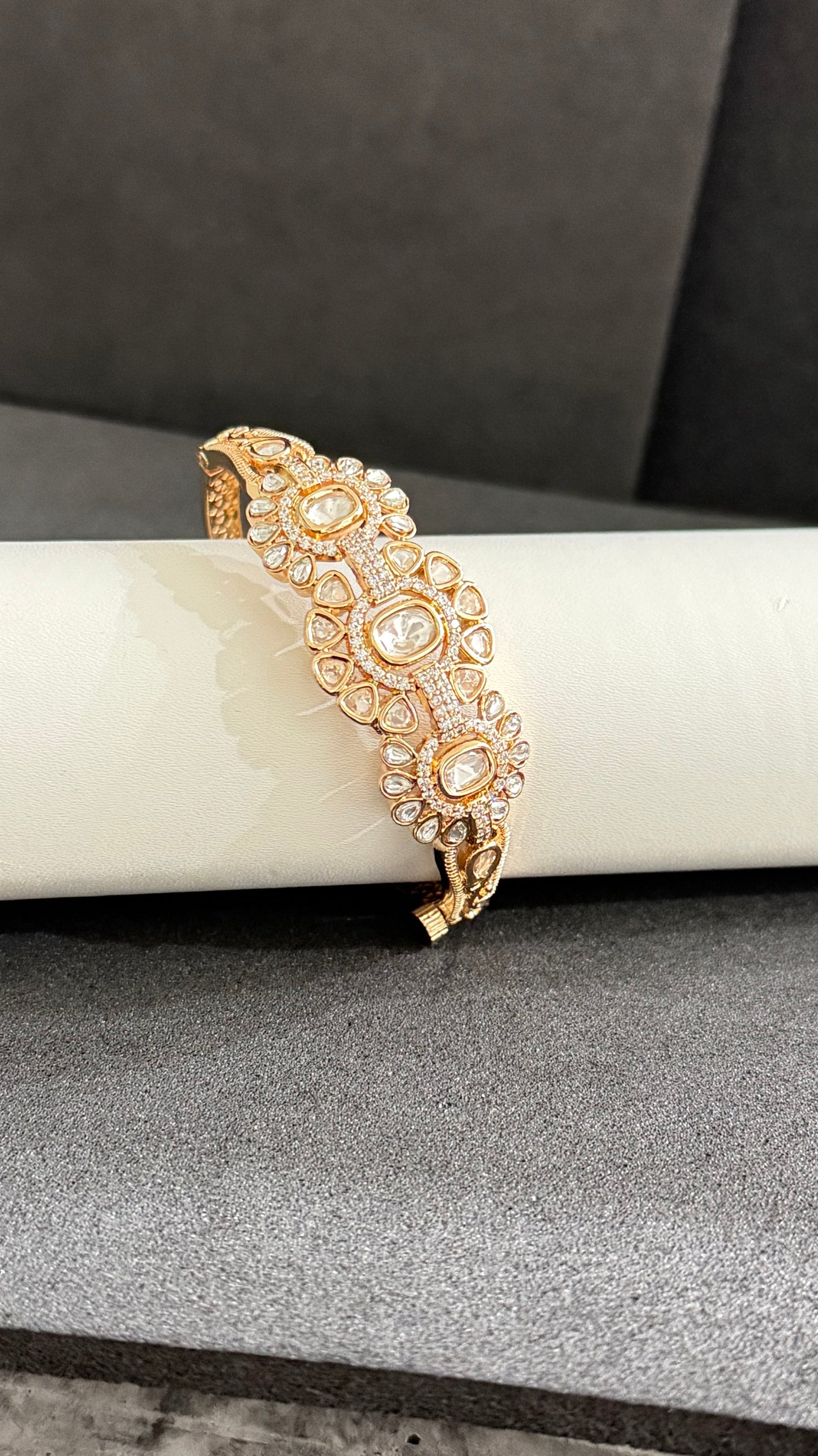 Aaradhya Moissanite Statement Bracelet