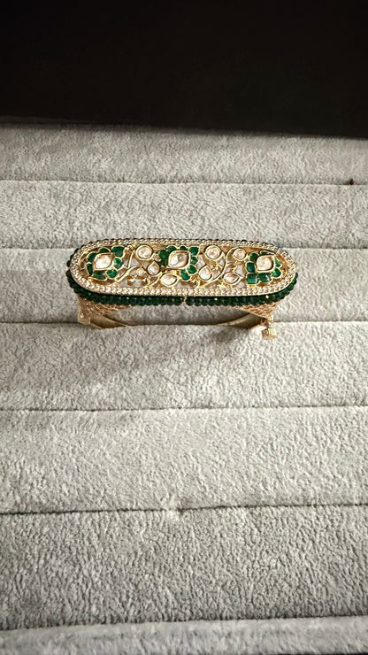 Ishira Emerald Moissanite Statement Bracelet