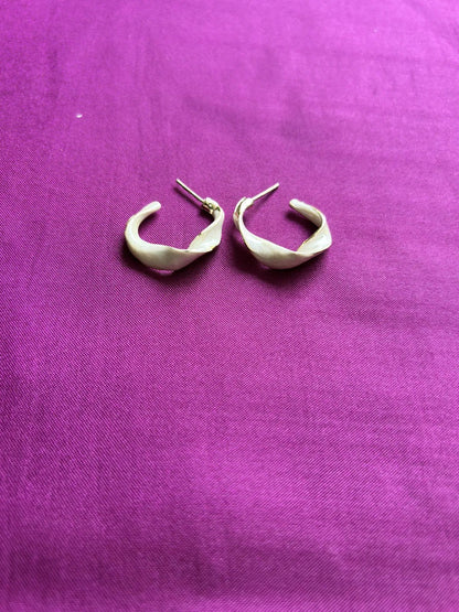 Hex Flick Anti Tarnish Hoops - 