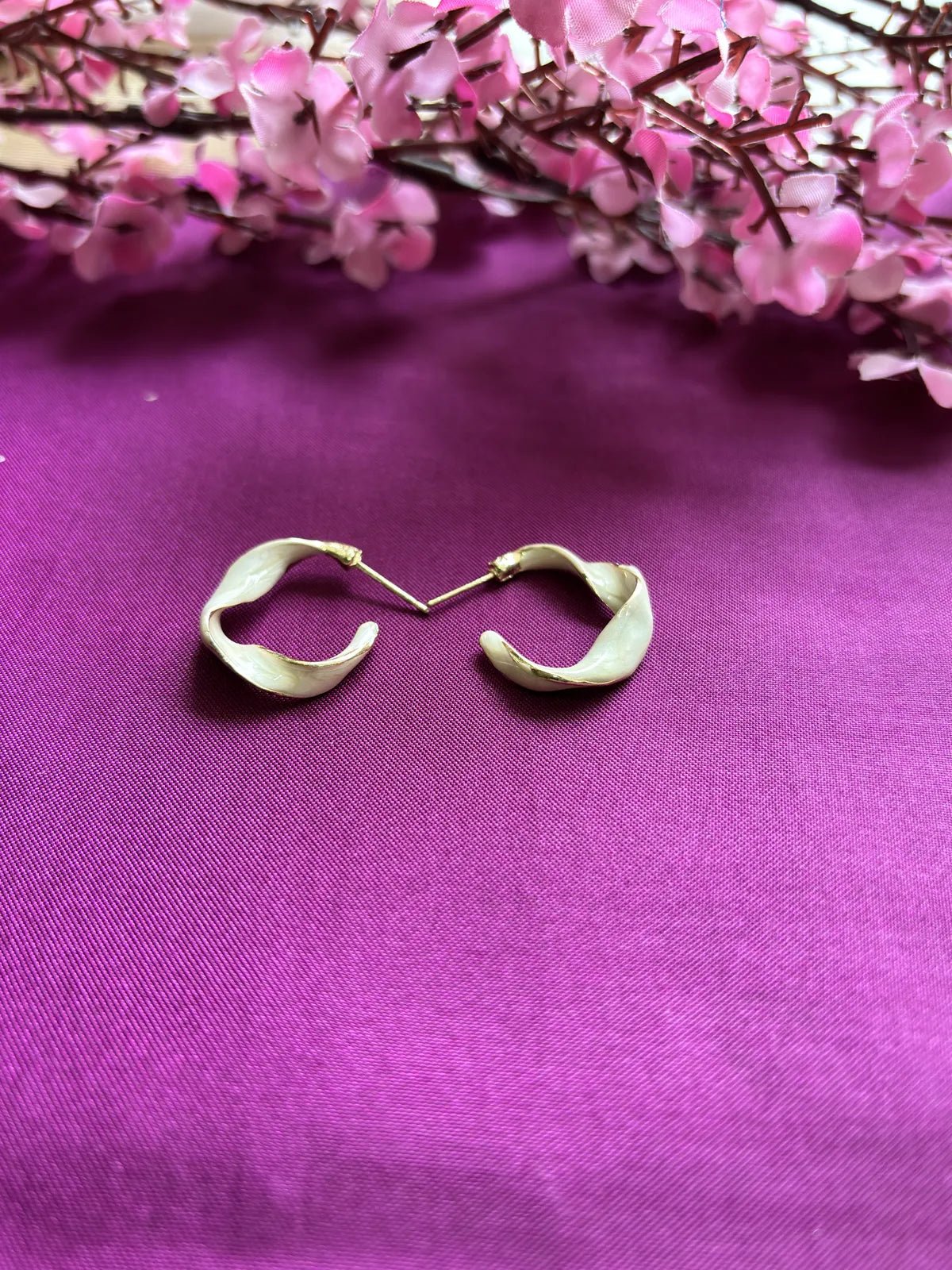 Hex Flick Anti Tarnish Hoops - 
