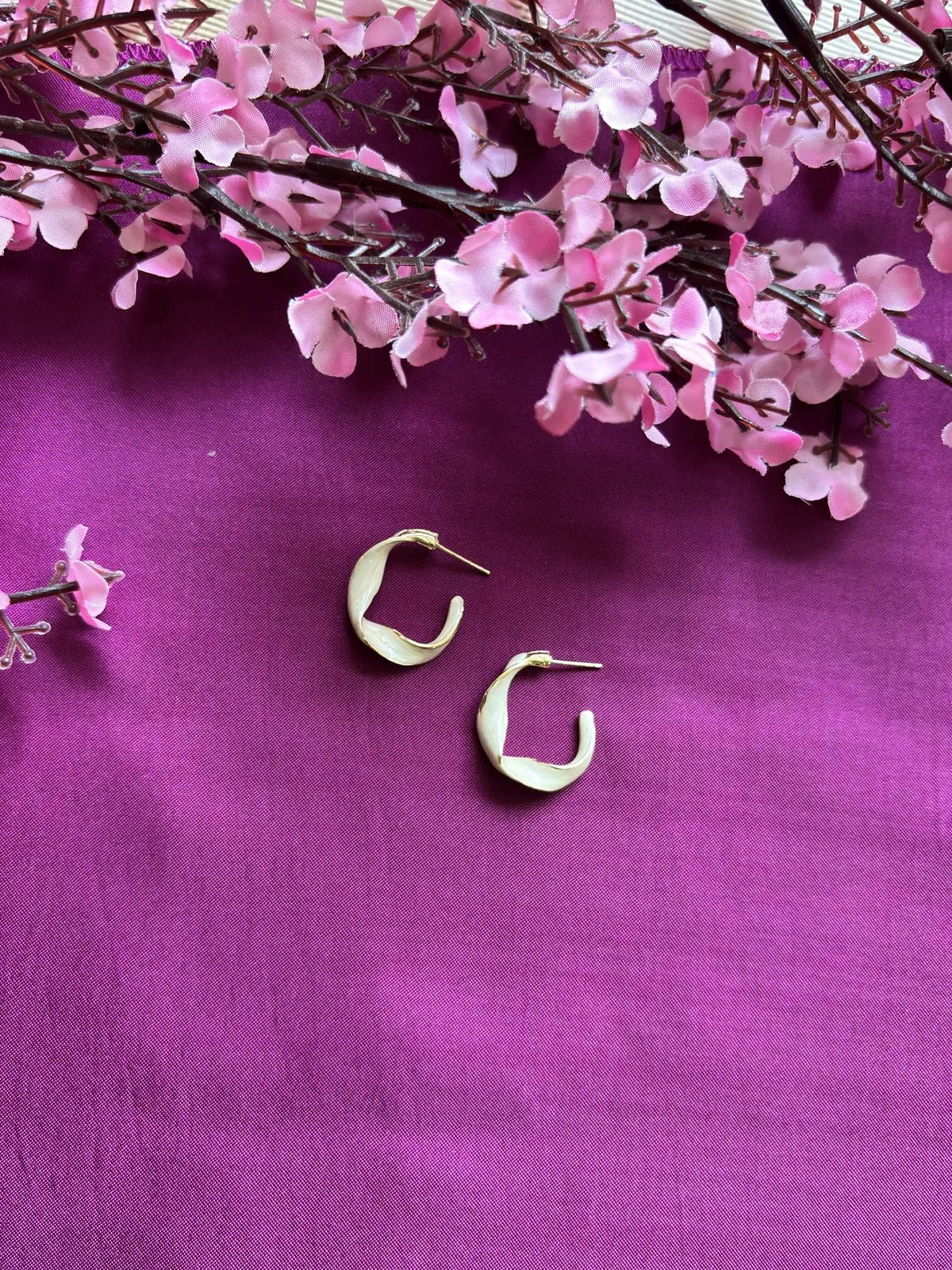 Hex Flick Anti Tarnish Hoops - 