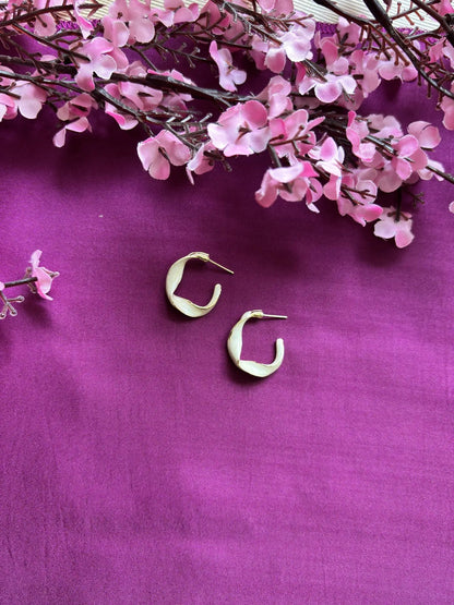 Hex Flick Anti Tarnish Hoops - 