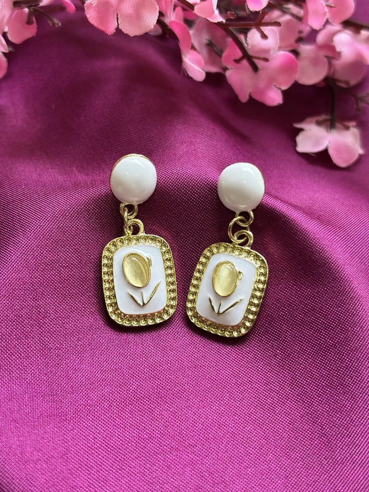 Boho Frame Rust Anti Tarnish Earrings - 
