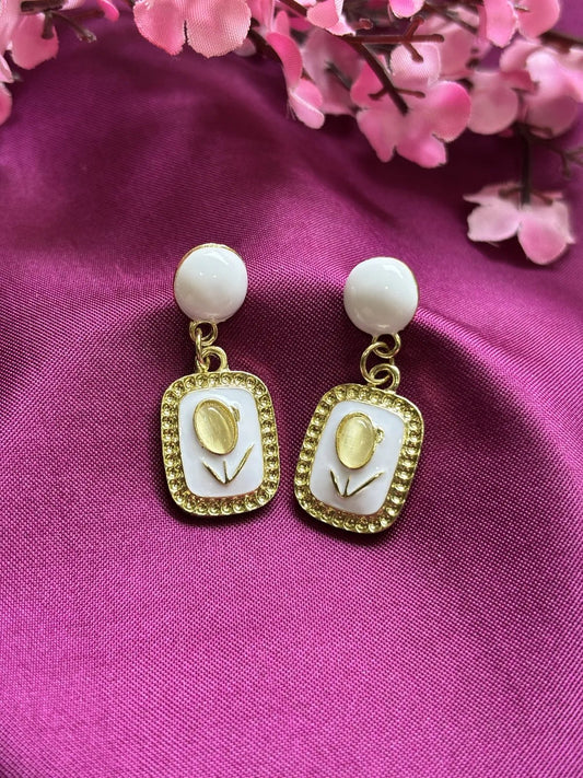 Boho Frame Rust Anti Tarnish Earrings - 