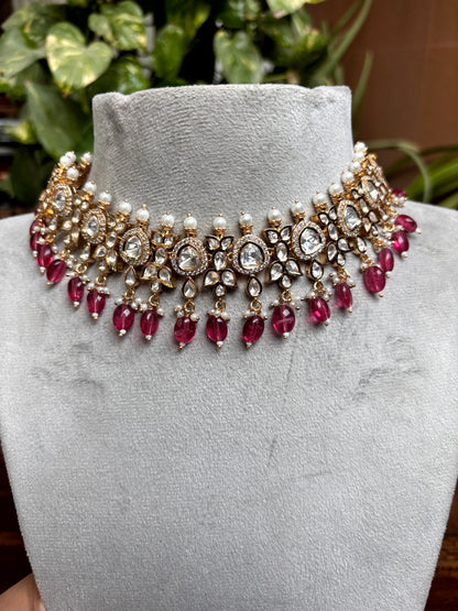 Anaira Ruby Moissanite Heritage Set - 