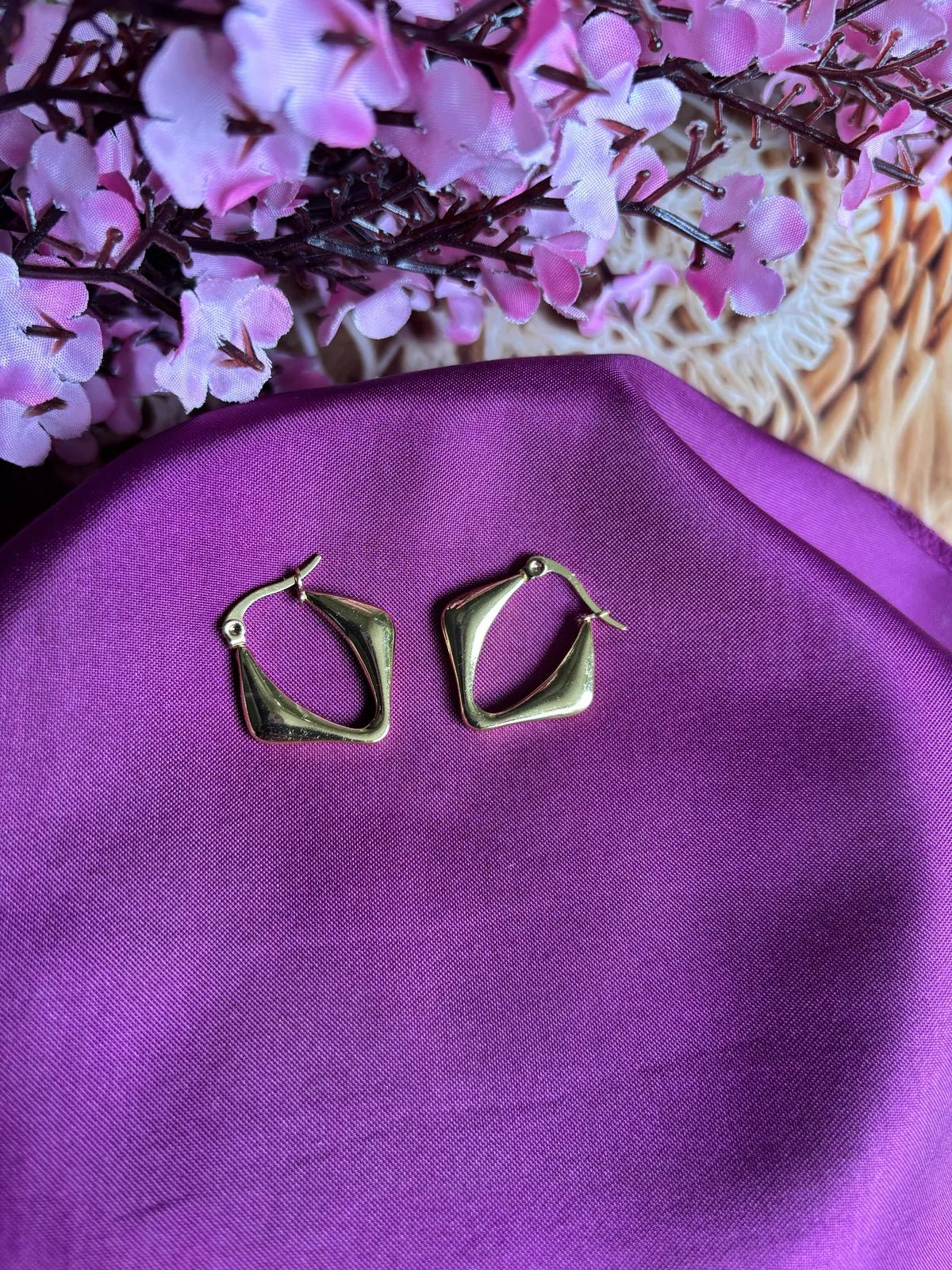 Hexa Chic Anti Tarnish Hoops - 