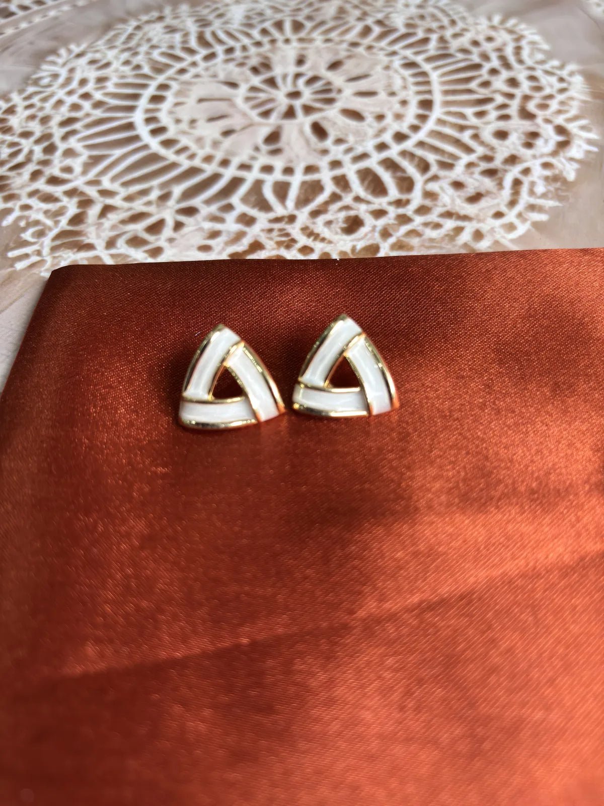 Ivory Flux Anti Tarnish Studs - 