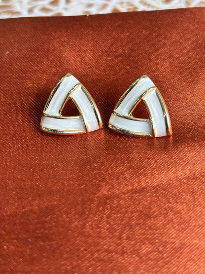 Ivory Flux Anti Tarnish Studs - 