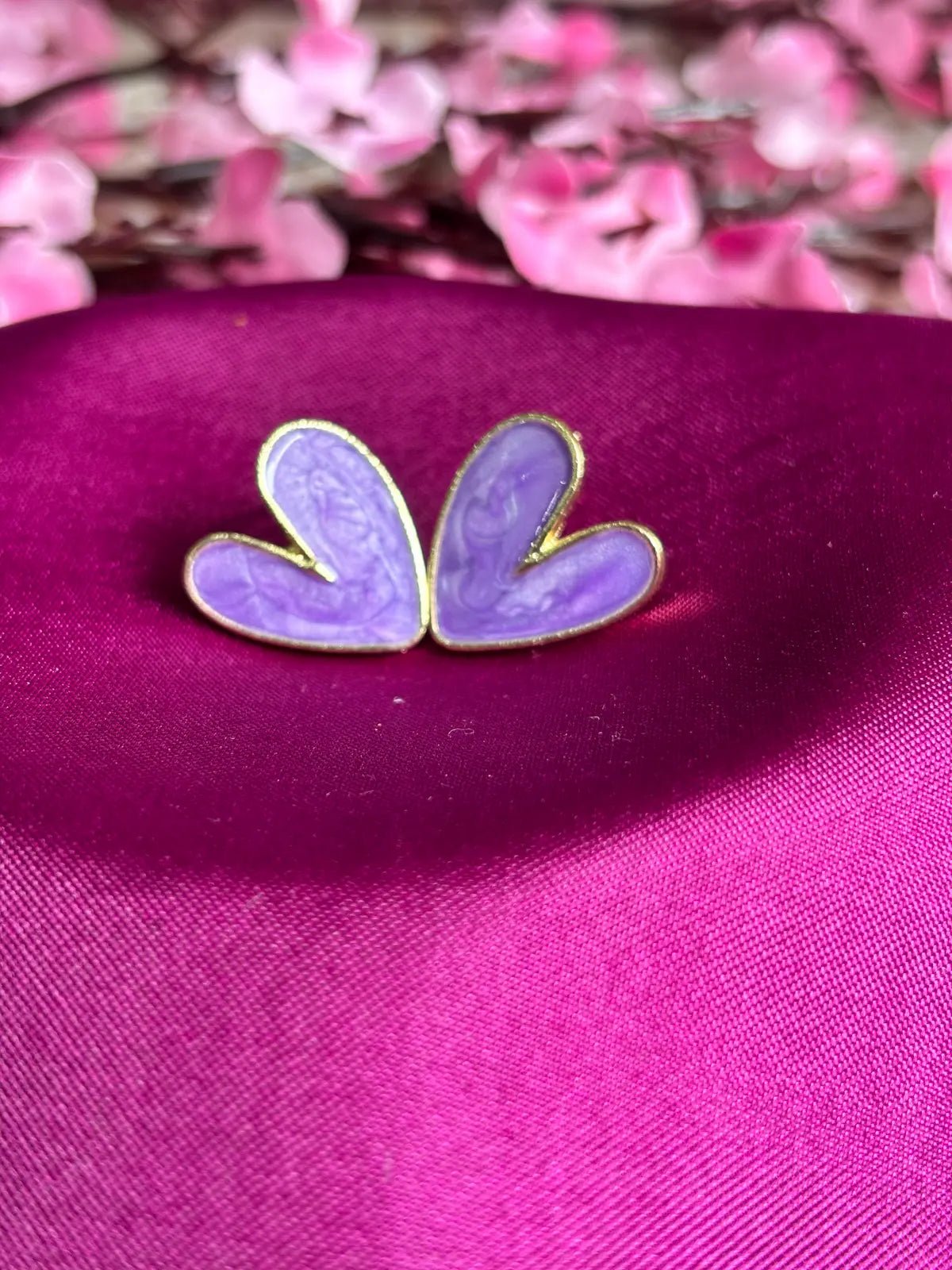 Lilac Love Stud Earrings - 